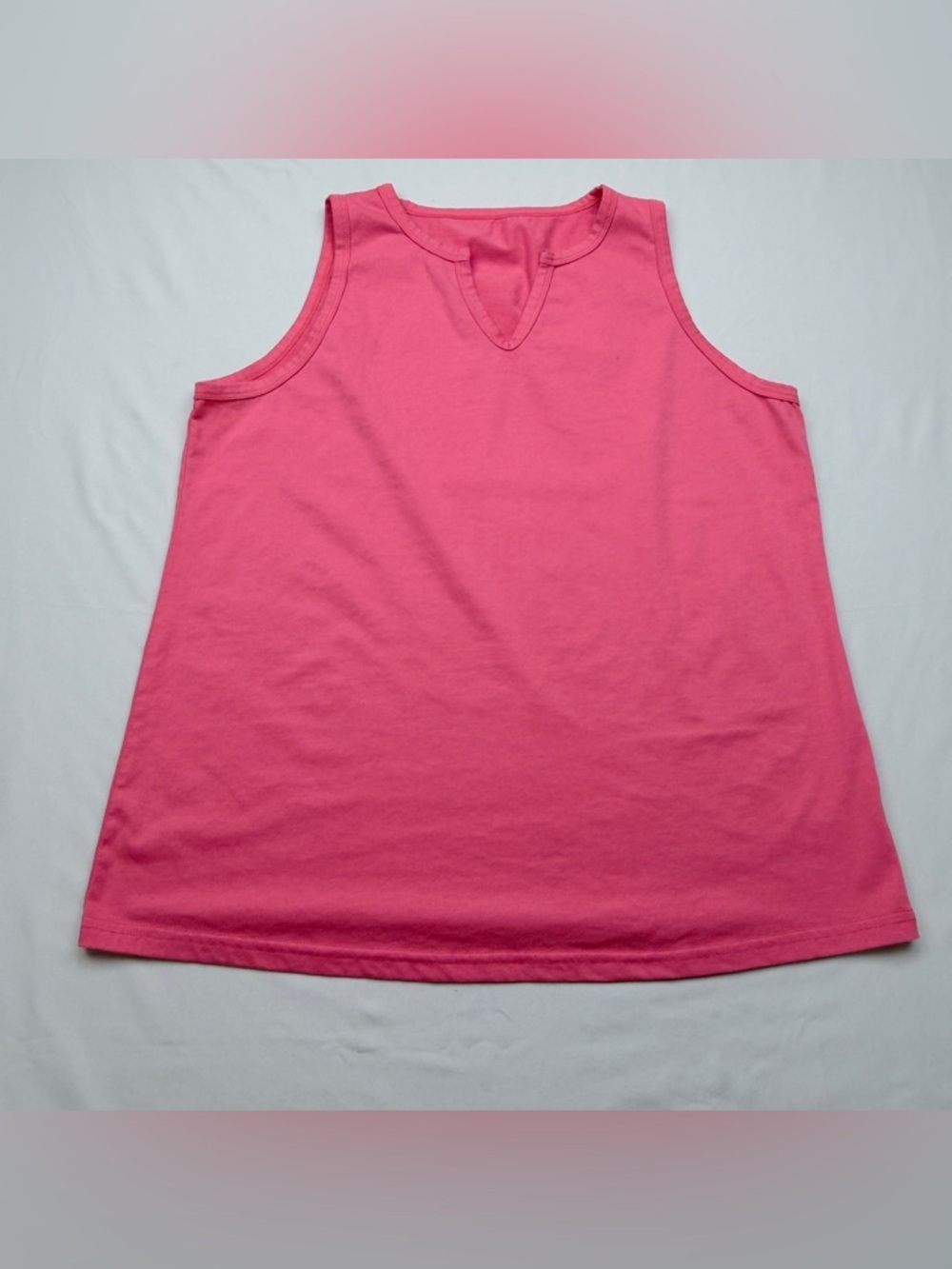 Bright Pink Sleeveless Tank Top